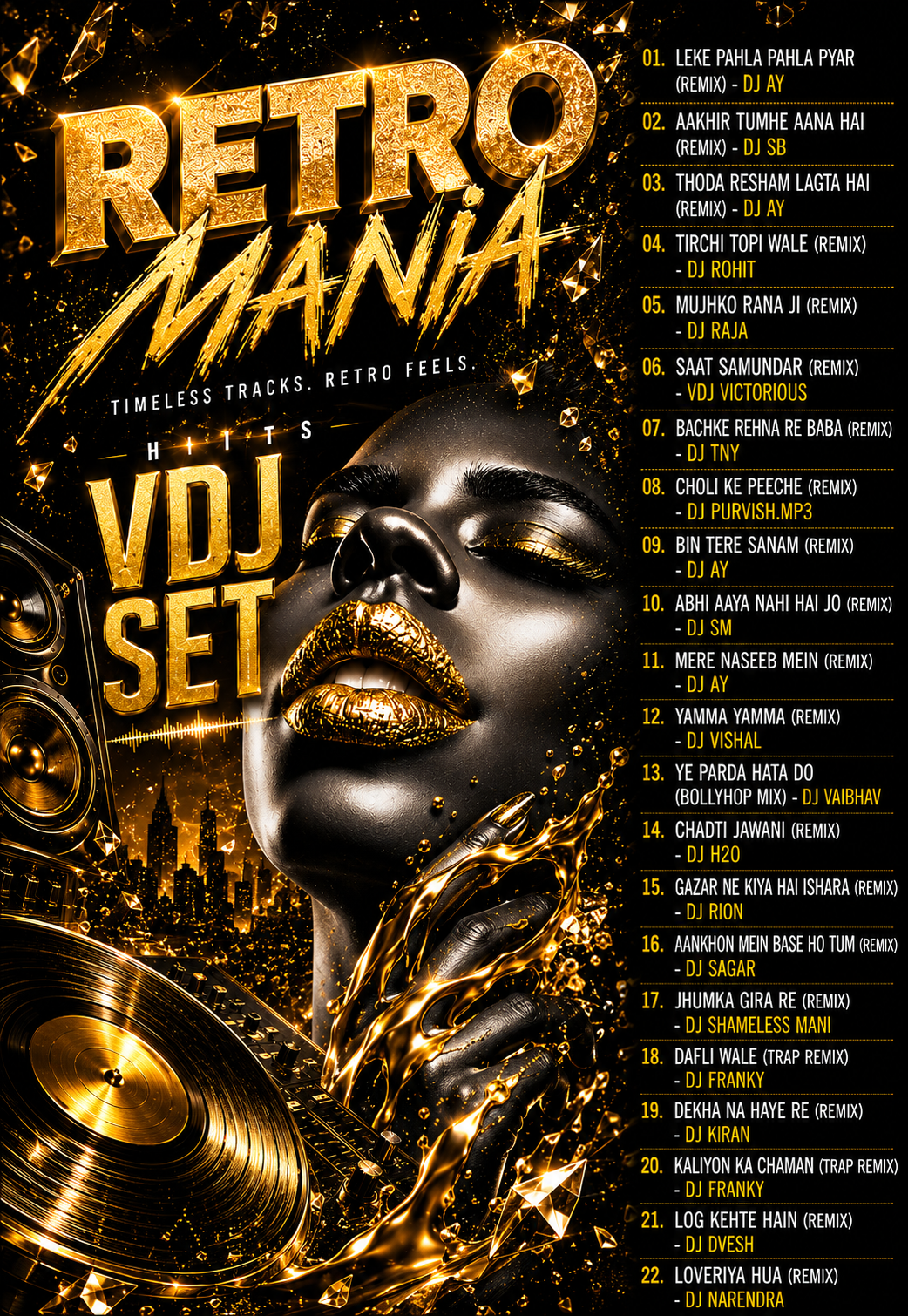 Retro Mania | Timeless Retro VDJ Set – Classic Bollywood Remix Playlist Collection