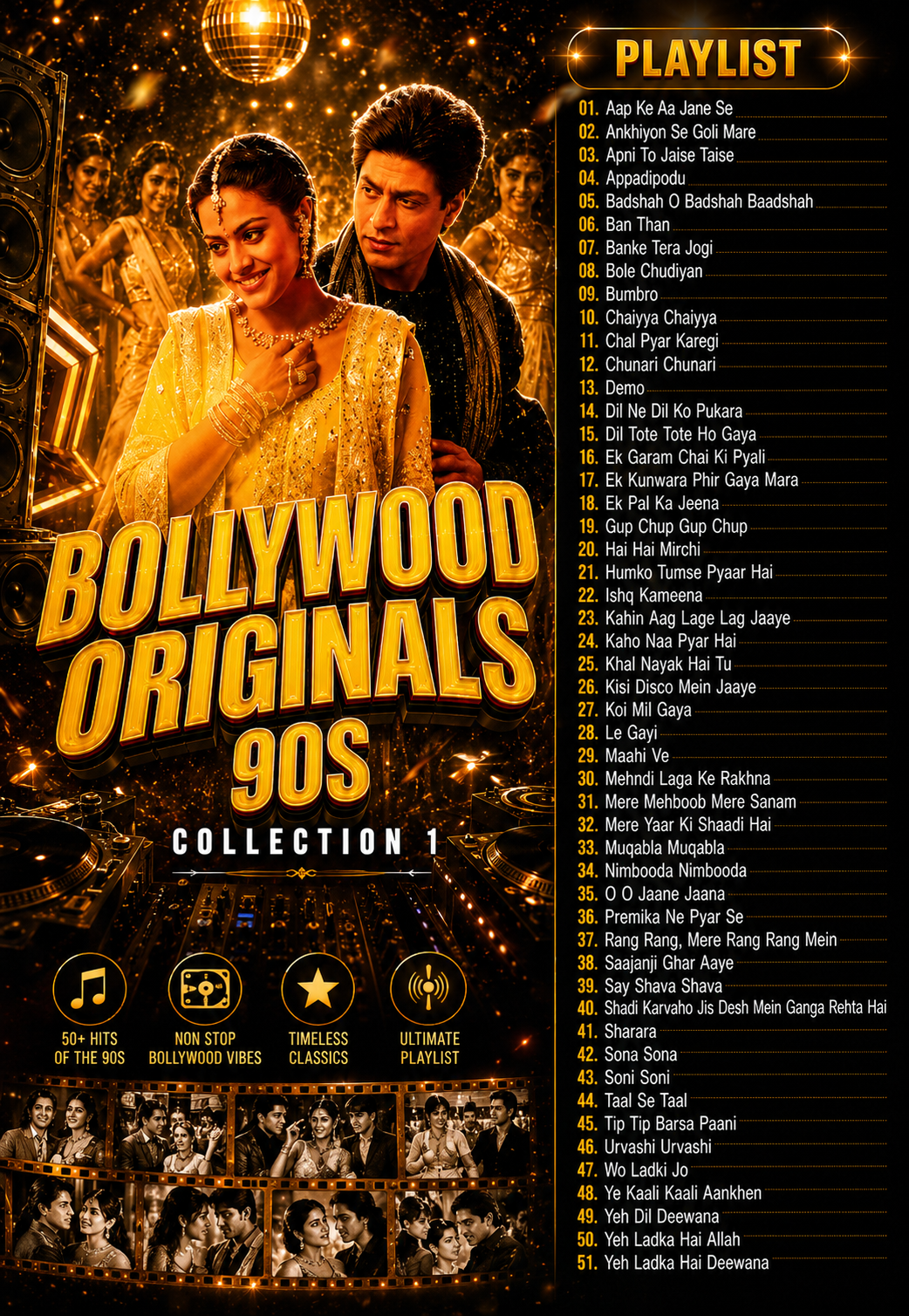 Bollywood Originals 90s – Collection 1 | Timeless 90s Bollywood Playlist Collection