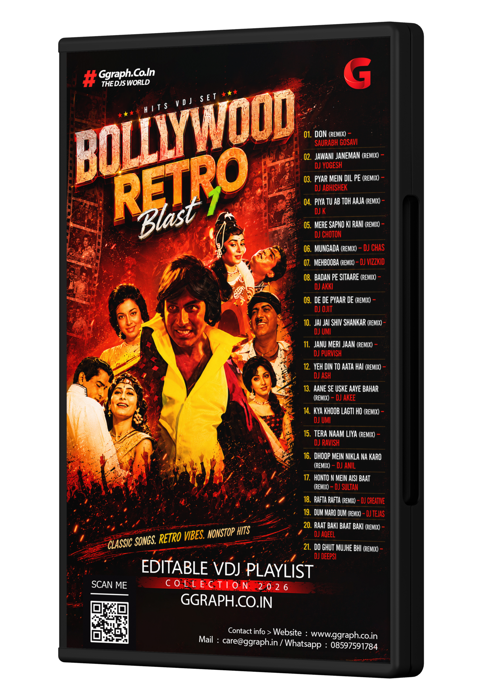 Bollywood Retro Blast – Vol. 1 | Classic Bollywood VDJ Remix Collection & Retro Hits Playlist